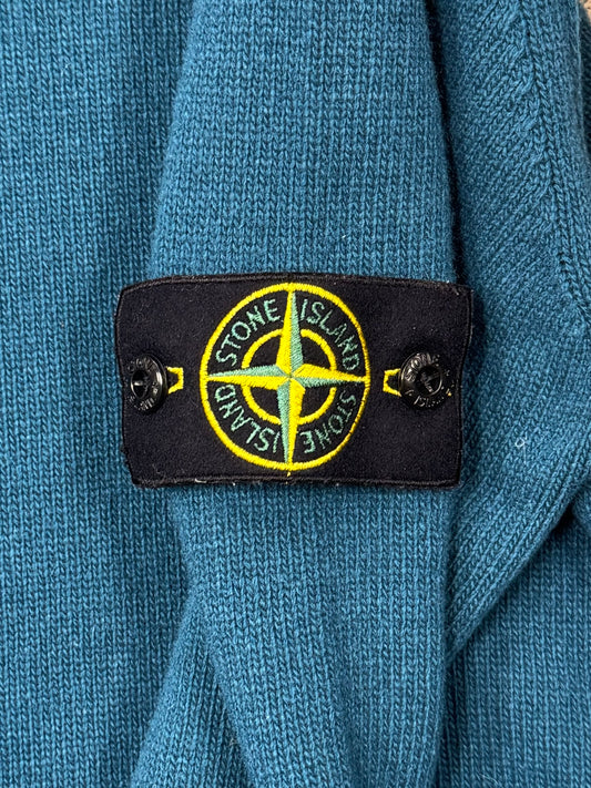 Stone Island Blue Badge Logo Knit Sweater
