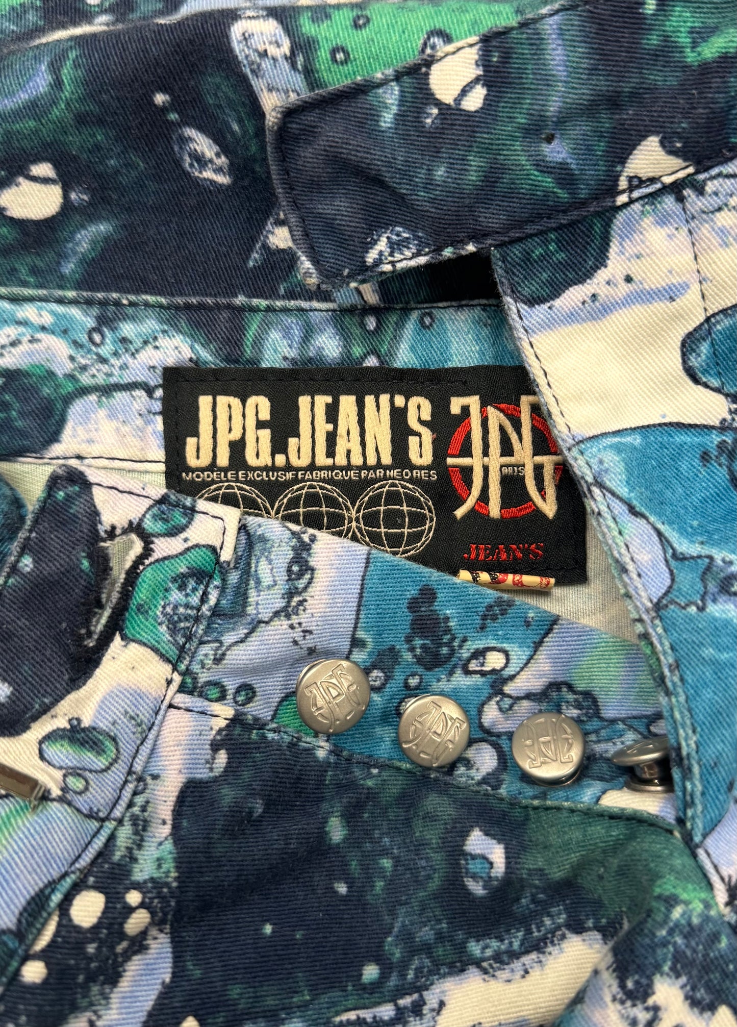 SS2003 Jean Paul Gaultier ‘Bacteria’ Full Print Denim