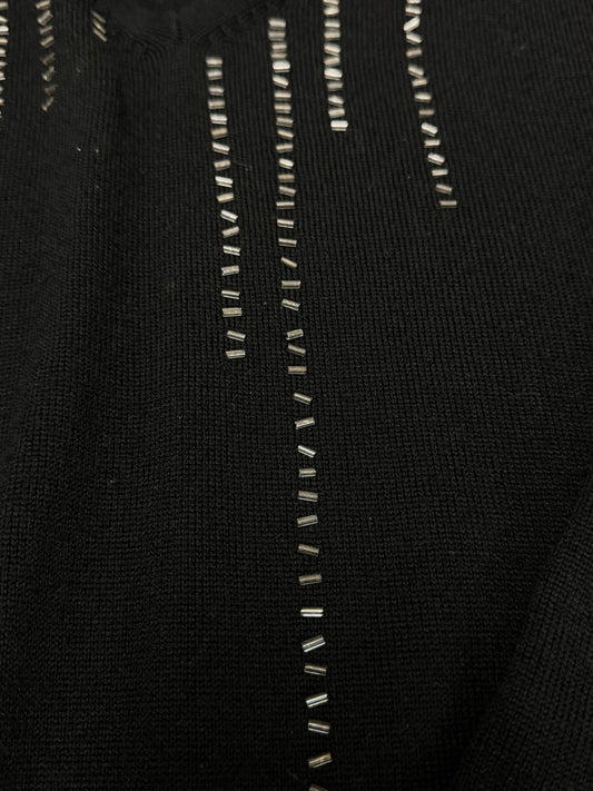 AW2005 Dior Homme by Hedi Slimane ‘Studded’ Cashmere V-Neck Sweater
