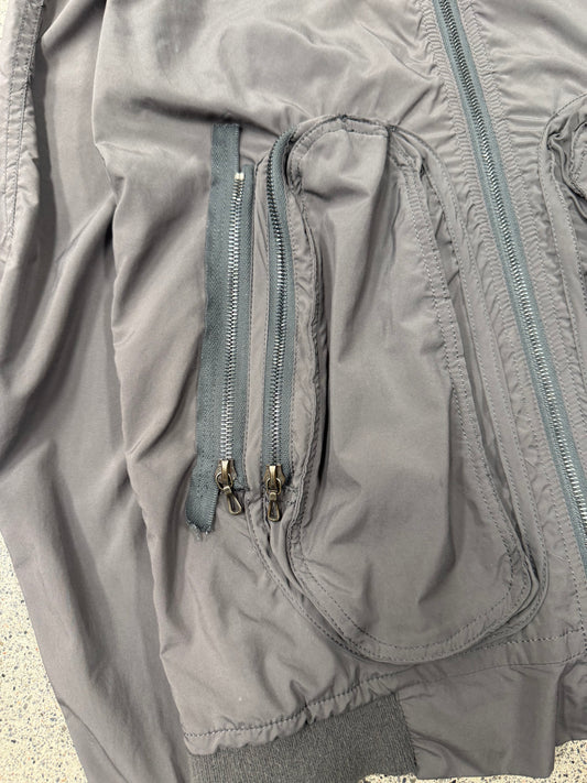 SS2008 Julius ‘Synthetic Cloth’ Exposed Pocket Lightweight Bomber Jacket