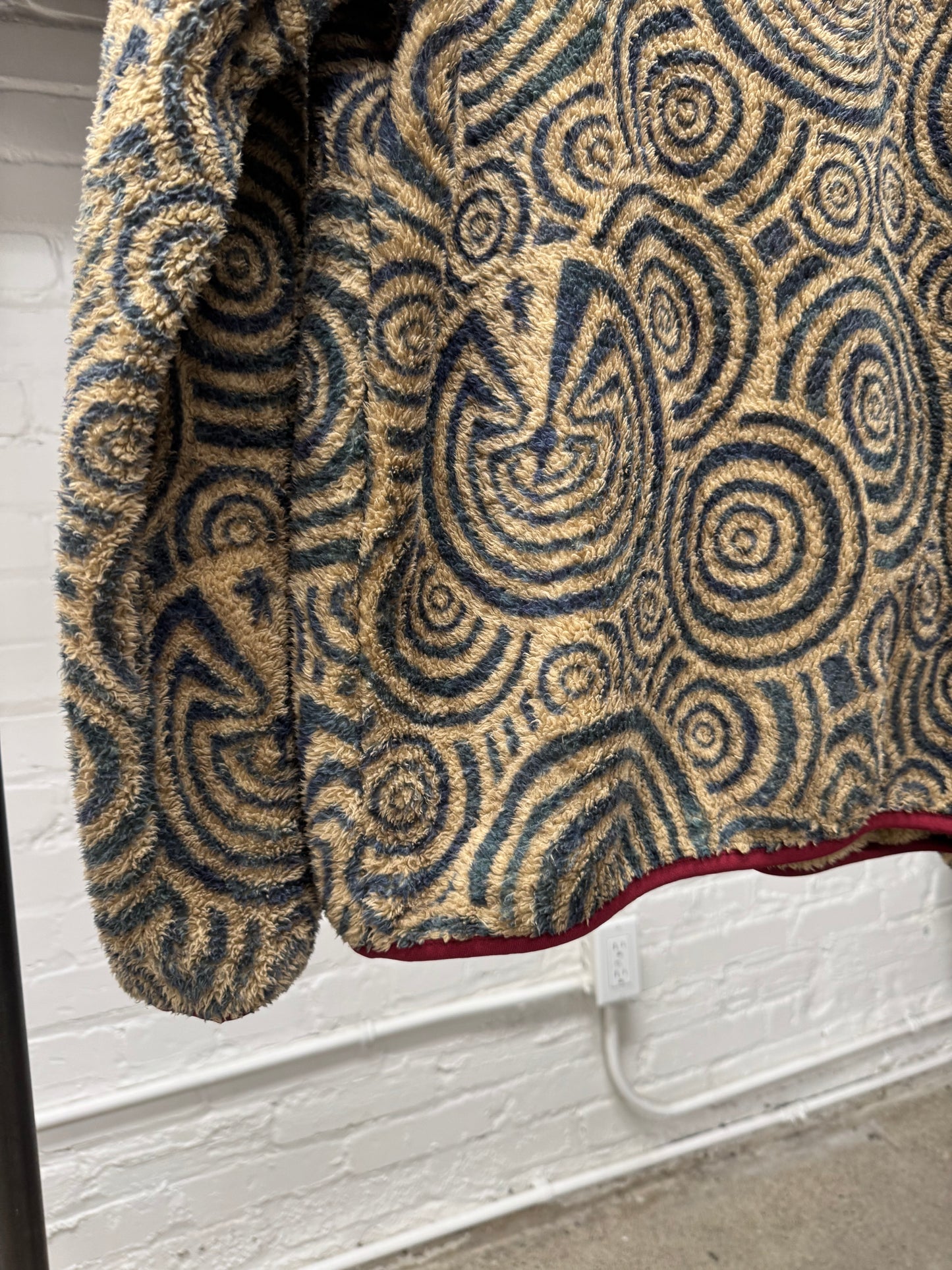 Kapital ‘Maze’ Full Print Fleece Zip-Up Jacket