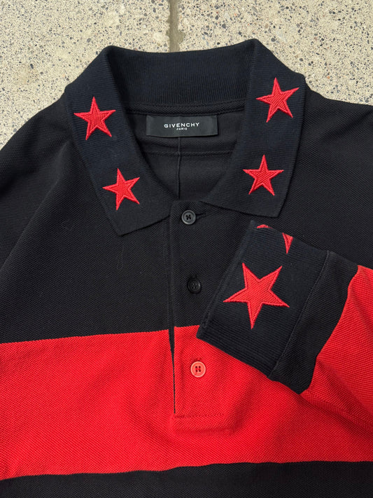 AW2012 Givenchy ‘Stars & Stripes’ Rugby Long Sleeve Polo