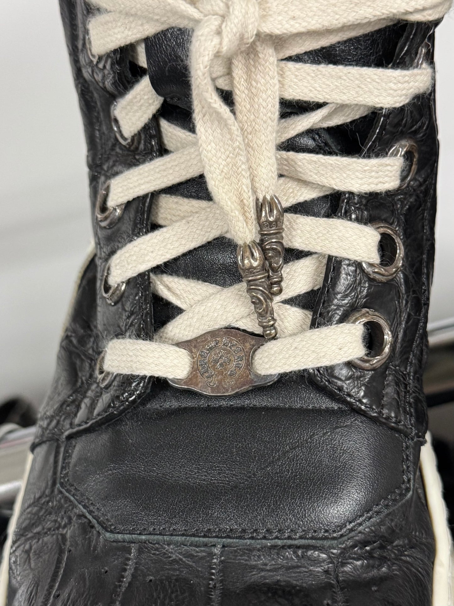 Chrome Hearts x Rick Owens Genuine Crocodile Leather Geobaskets