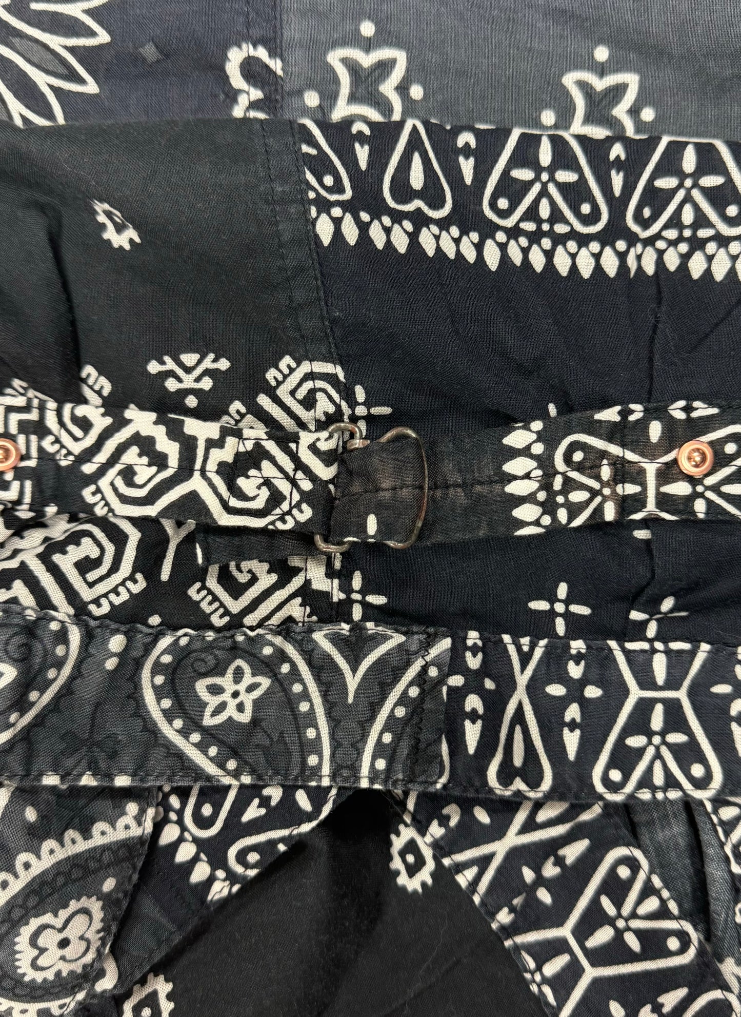 SS2024 Kapital Black Paisley Patchwork ‘Type 1’ Trucker Jacket