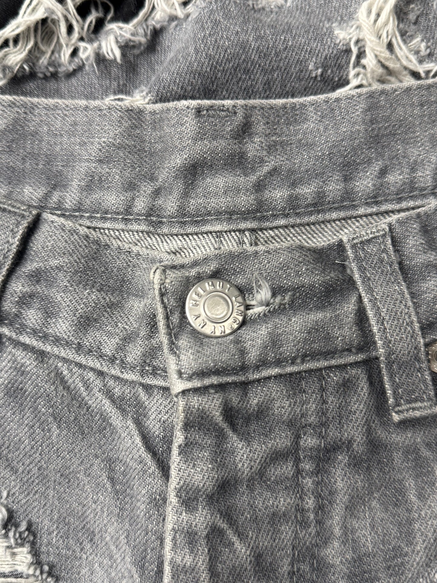 Vintage Helmut Lang Thrash Distressed Blowout Denim