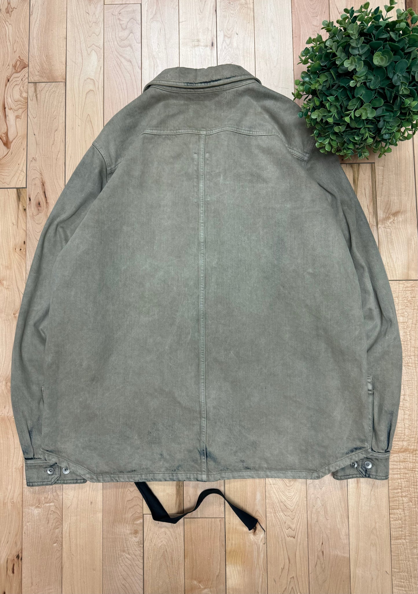 AW2022 Rick Owens ‘Mineral/Pearl’ Denim Overshirt