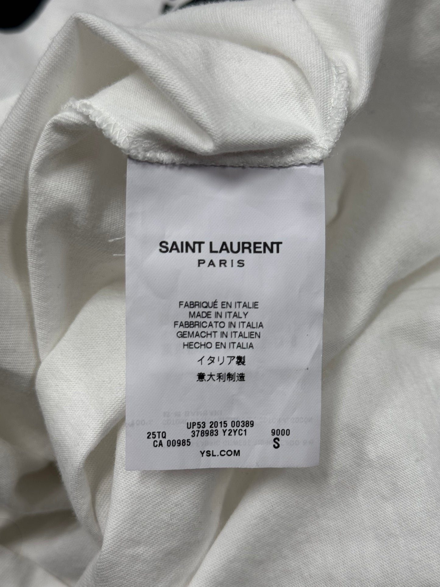 SS2015 Saint Laurent ‘Bloodluster’ Fangs Graphic T-Shirt