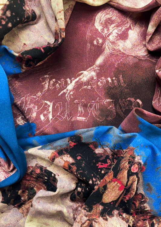 Vintage 90s Jean Paul Gaultier Warfare Mesh Long Sleeve