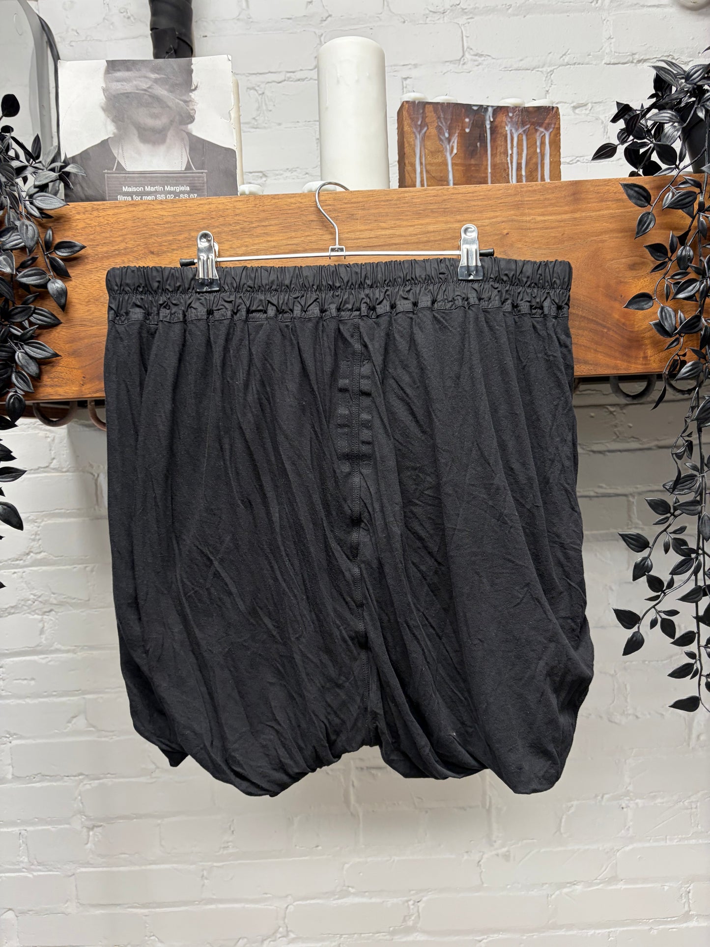 Rick Owens Black Drawstring ‘Boxer’ Cotton Shorts