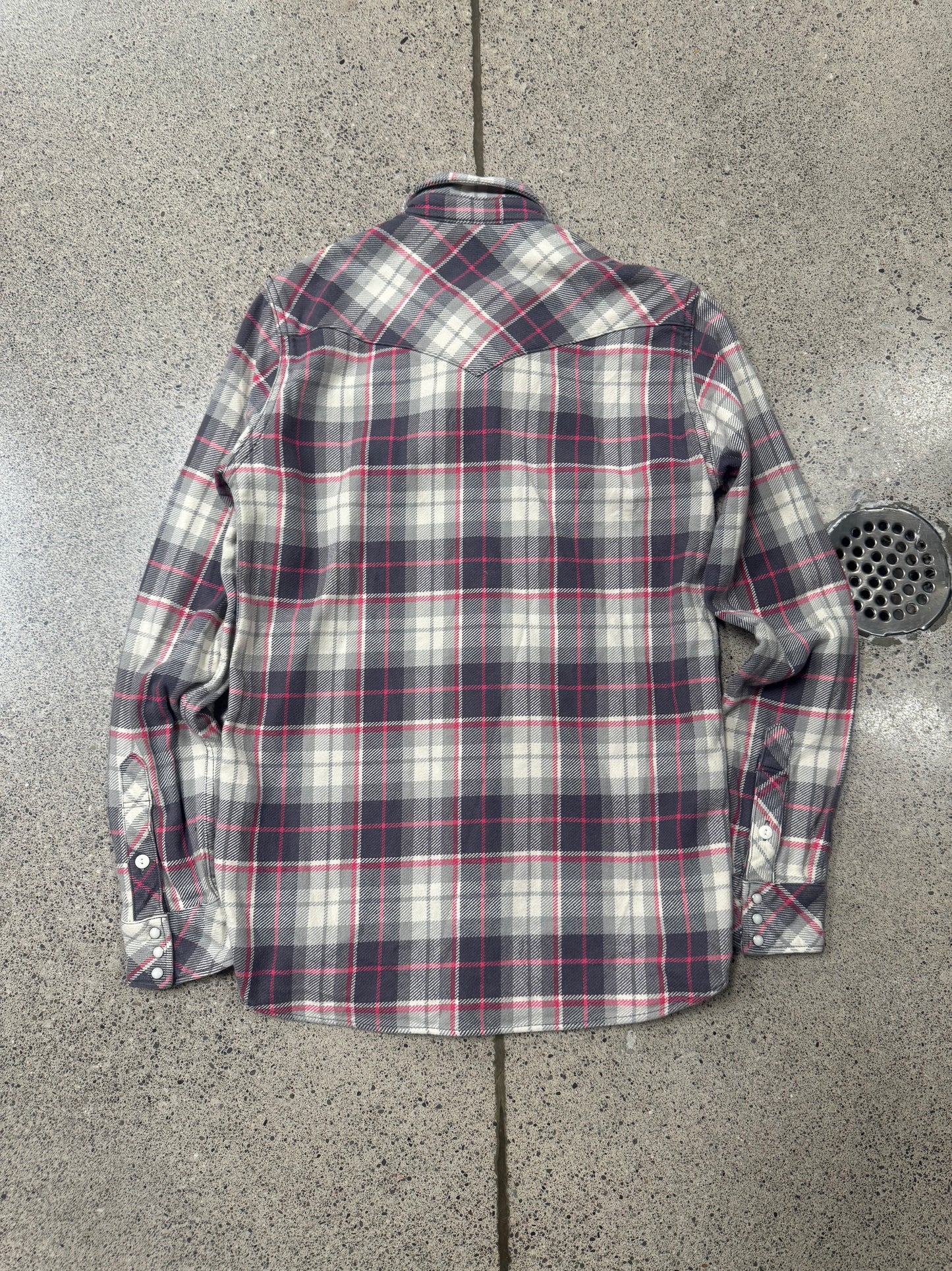Hysteric Glamour Plaid Button Snap Flannel