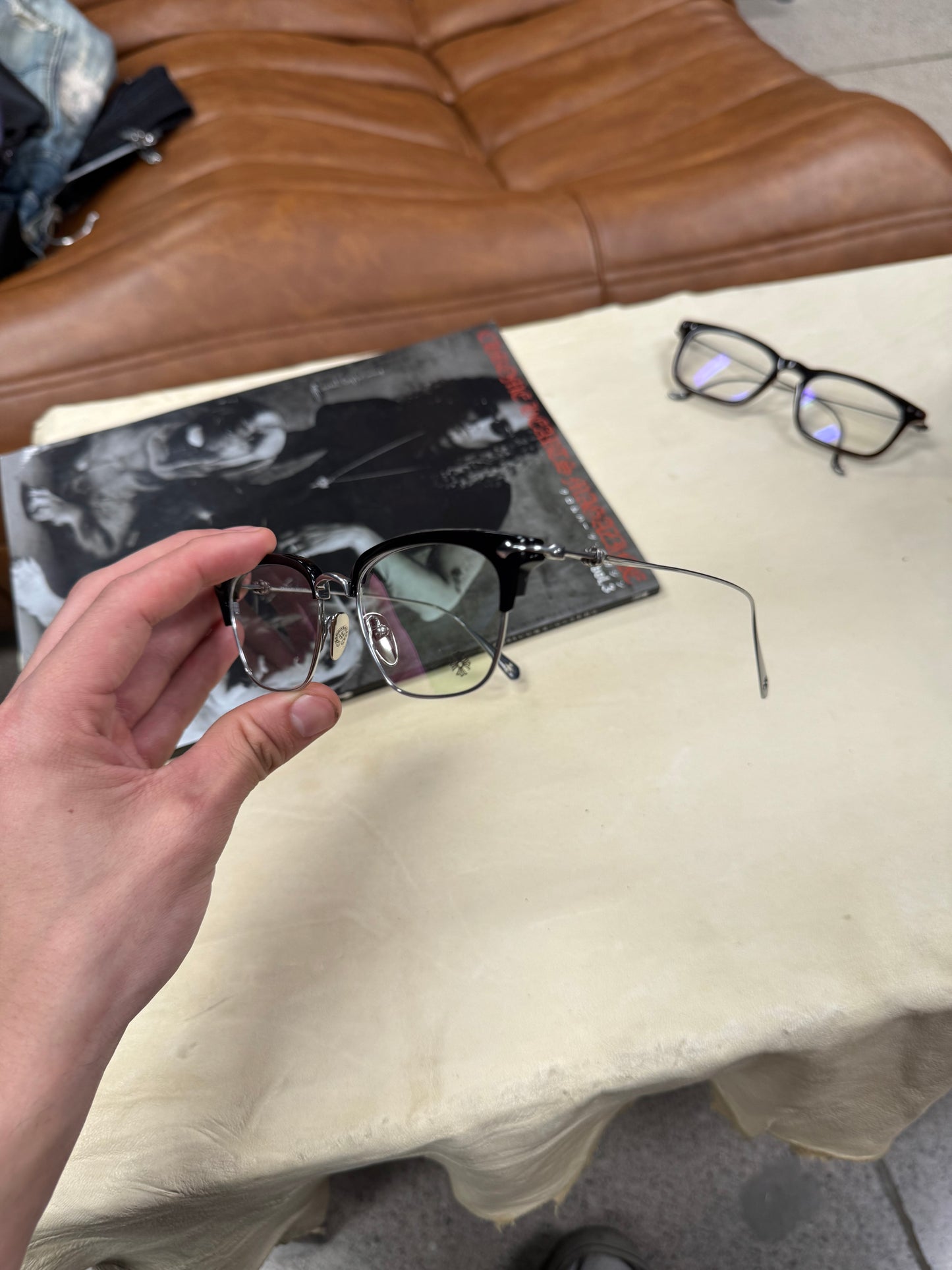 Chrome Hearts ‘Sluntradiction’ Silver Prescription Glasses