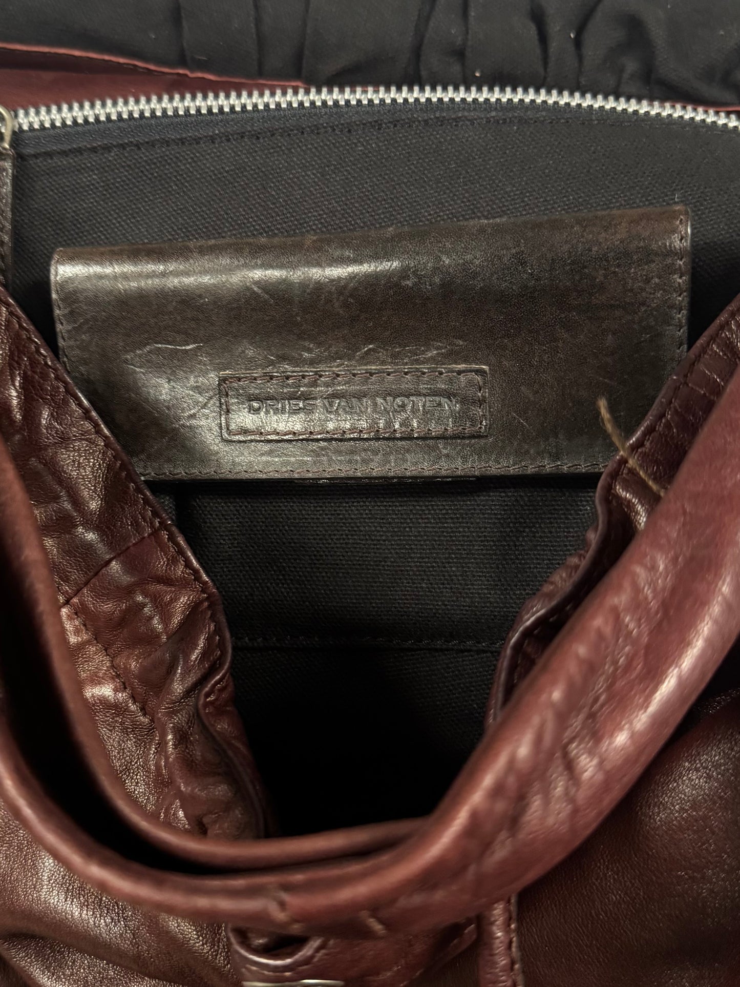 Dries Van Noten ’Knotted’ Leather Crossbody Bag
