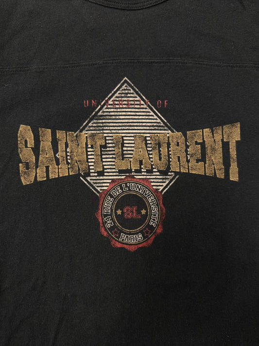 SS2021 Saint Laurent Baseball Logo T-Shirt