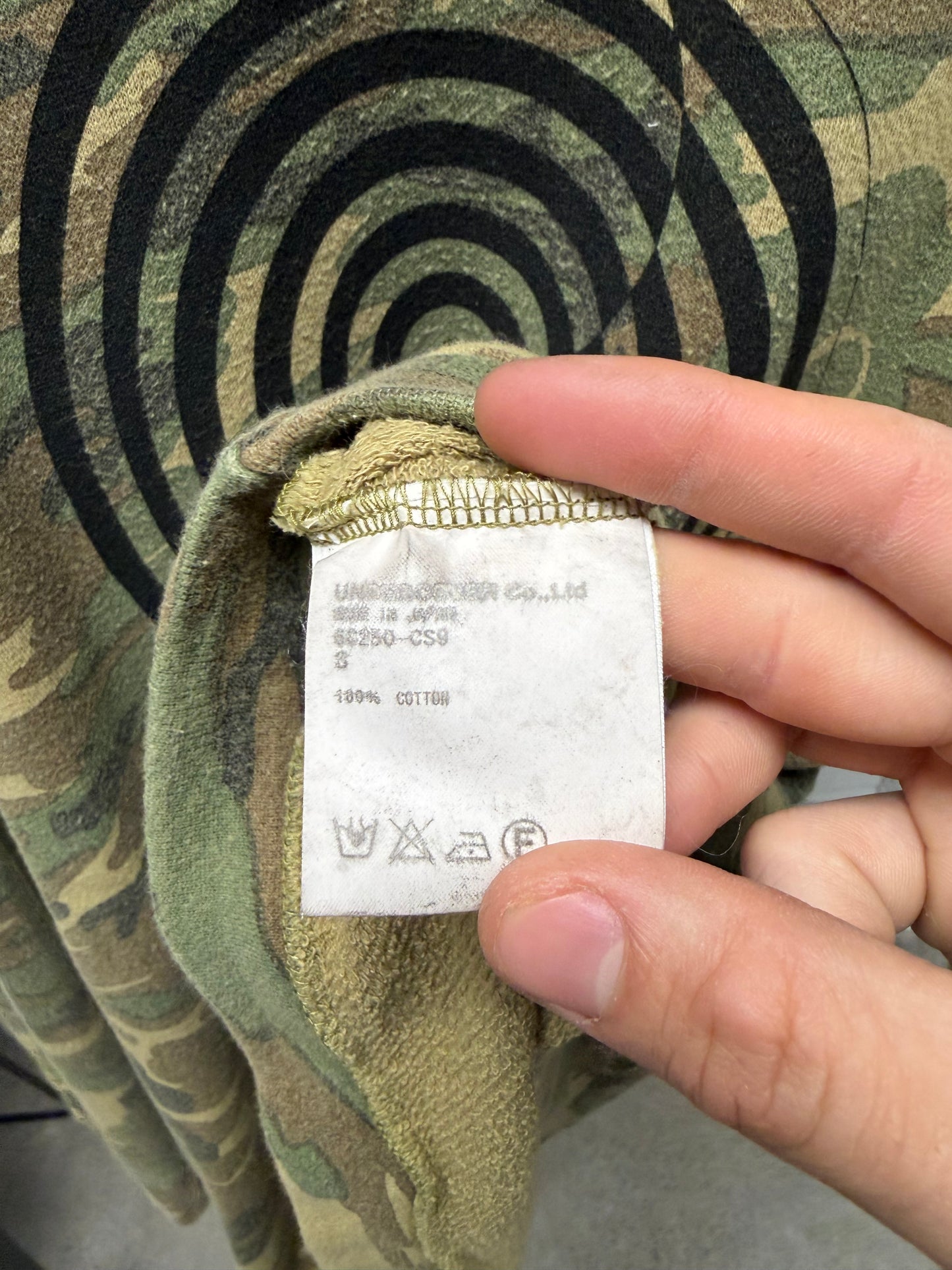 SS2006 Undercover ‘Klaus’ Psych Music Camo Sweatshirt