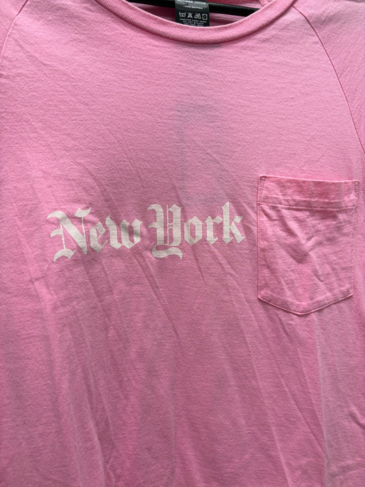 Number (N)ine ‘New York’ Pocket Slogan Short Sleeve T-Shirt