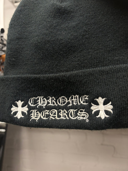 Chrome Hearts Black ‘CH Plus Cross’ Logo Beanie