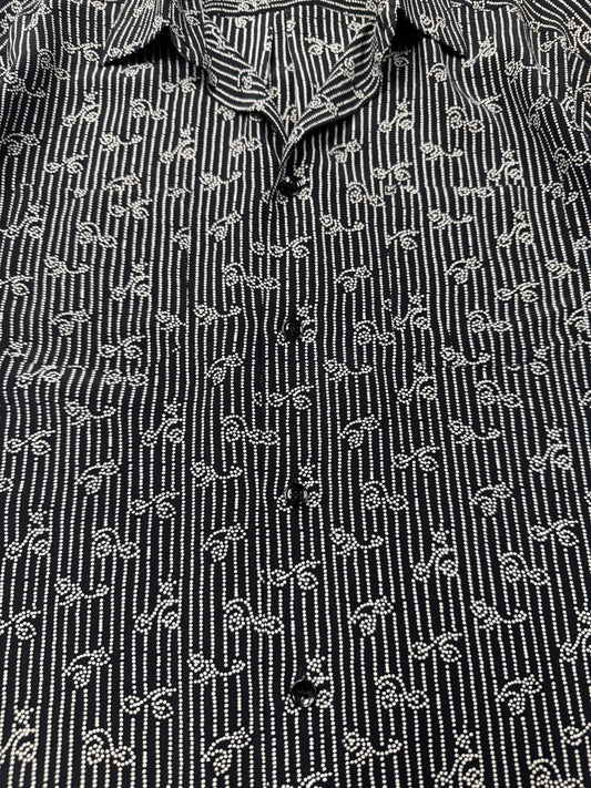 SS2017 Saint Laurent ‘Pointallism’ Silk Short Sleeve Shirt
