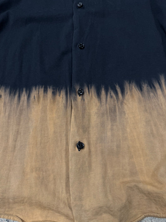 Vetements ‘Bleach Dye’ Polo Long Sleeve Top