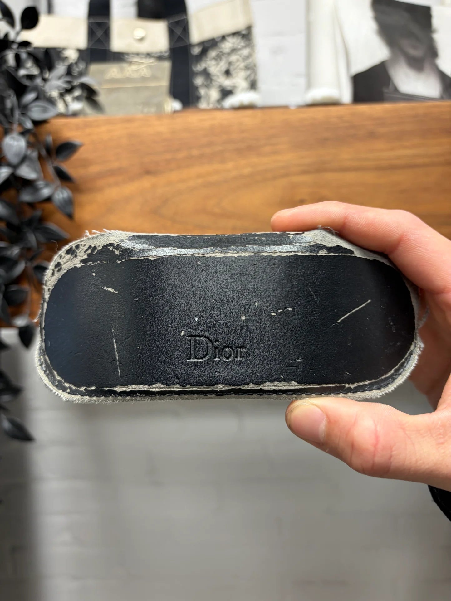 AW2003 Dior Homme by Hedi Slimane ‘Luster’ Black Tie Aviator Sunglasses