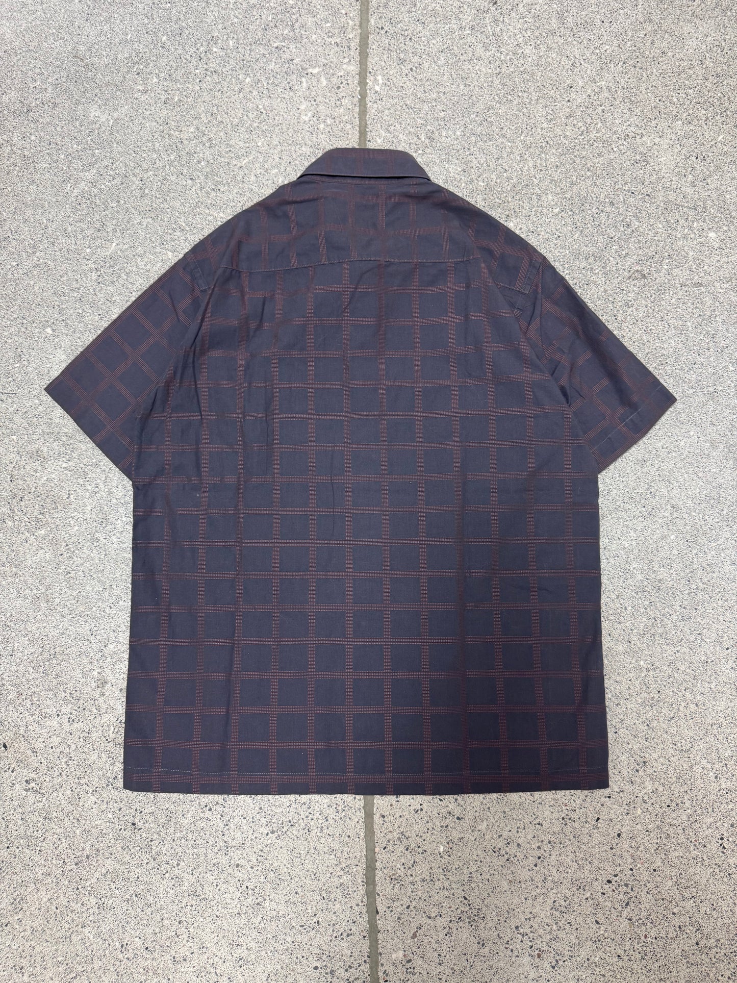Vintage 1990s Yohji Yamamoto ‘A.A.R.’ Tartan Plaid Button Up Work Shirt