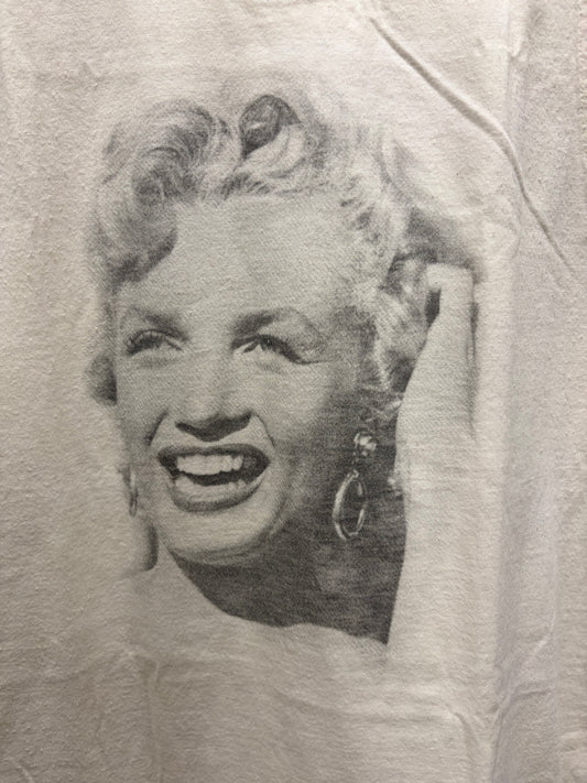 Vintage 2006 Dolce & Gabbana ‘Marilyn Monroe’ Portrait Print White Tank Top