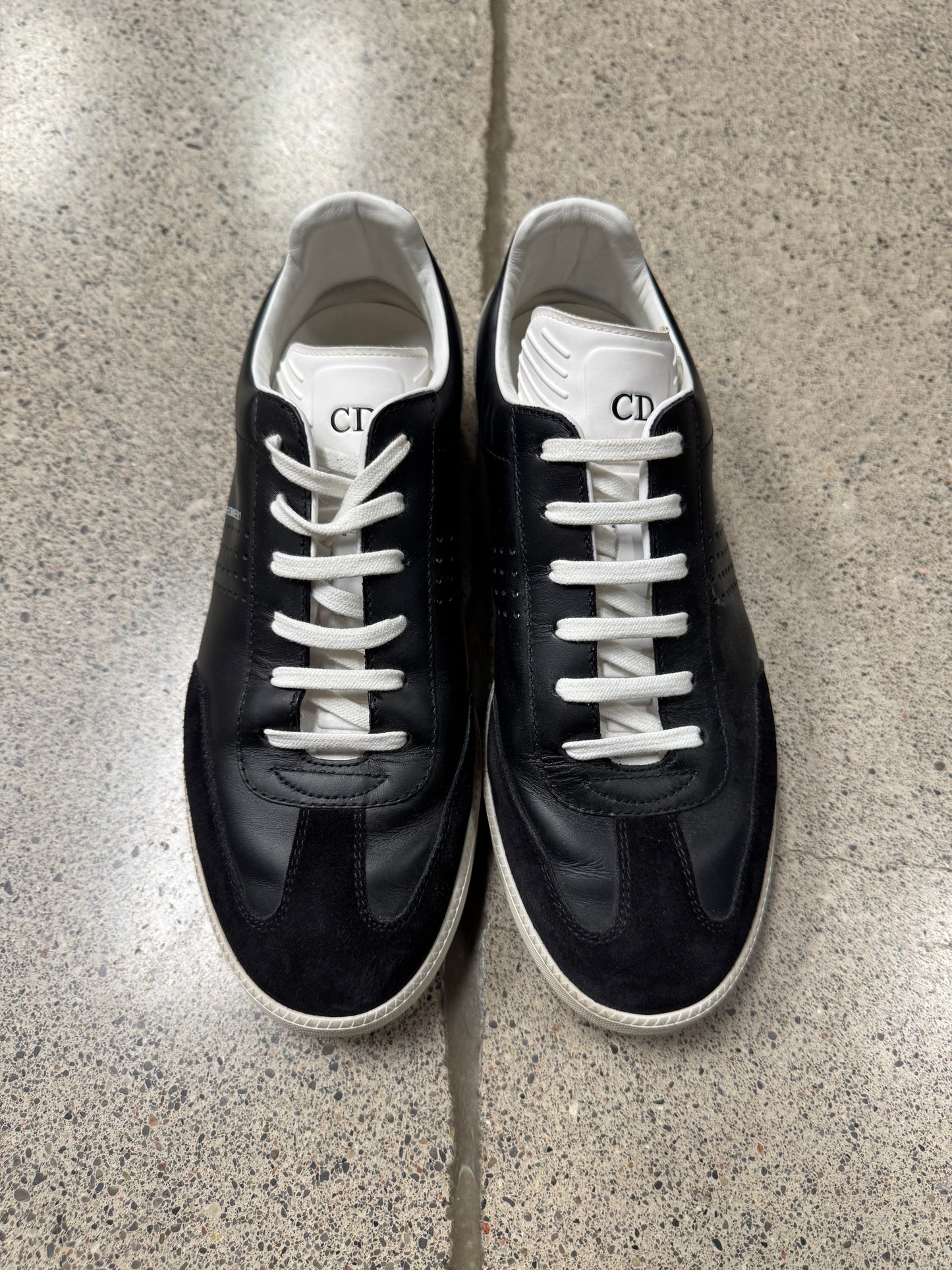 Dior Homme B01 Black/White Leather Low Top Sneakers