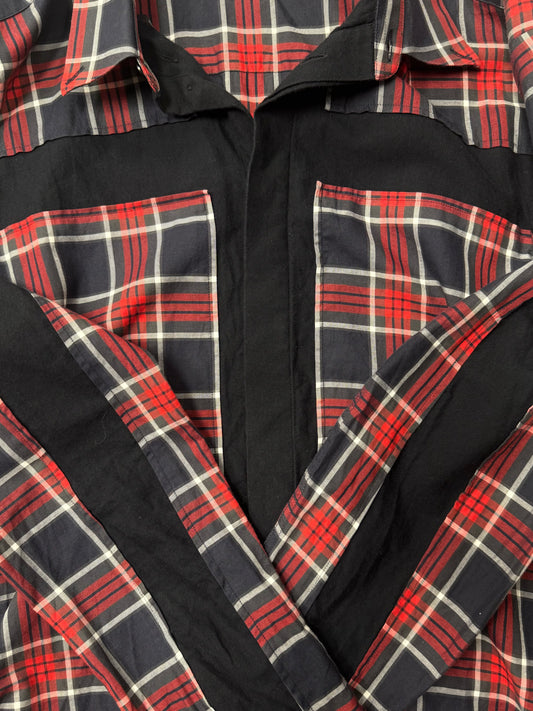Givenchy Tartan Plaid ‘Cross’ Button Down Shirt