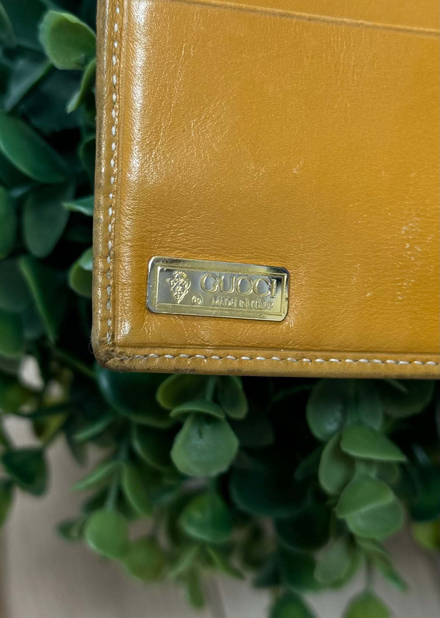 Vintage 1990s Gucci ‘GG’ Monogram Long Leather Wallet