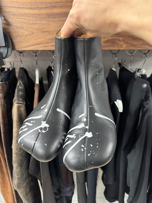 Maison Margiela Paint Splatter ‘Anatomic’ Leather Boots