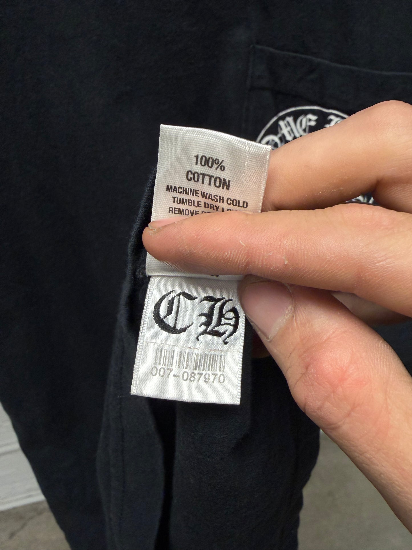 Chrome Hearts Chrome Hearts ‘Eye Chart’ Black Graphic T-Shirt