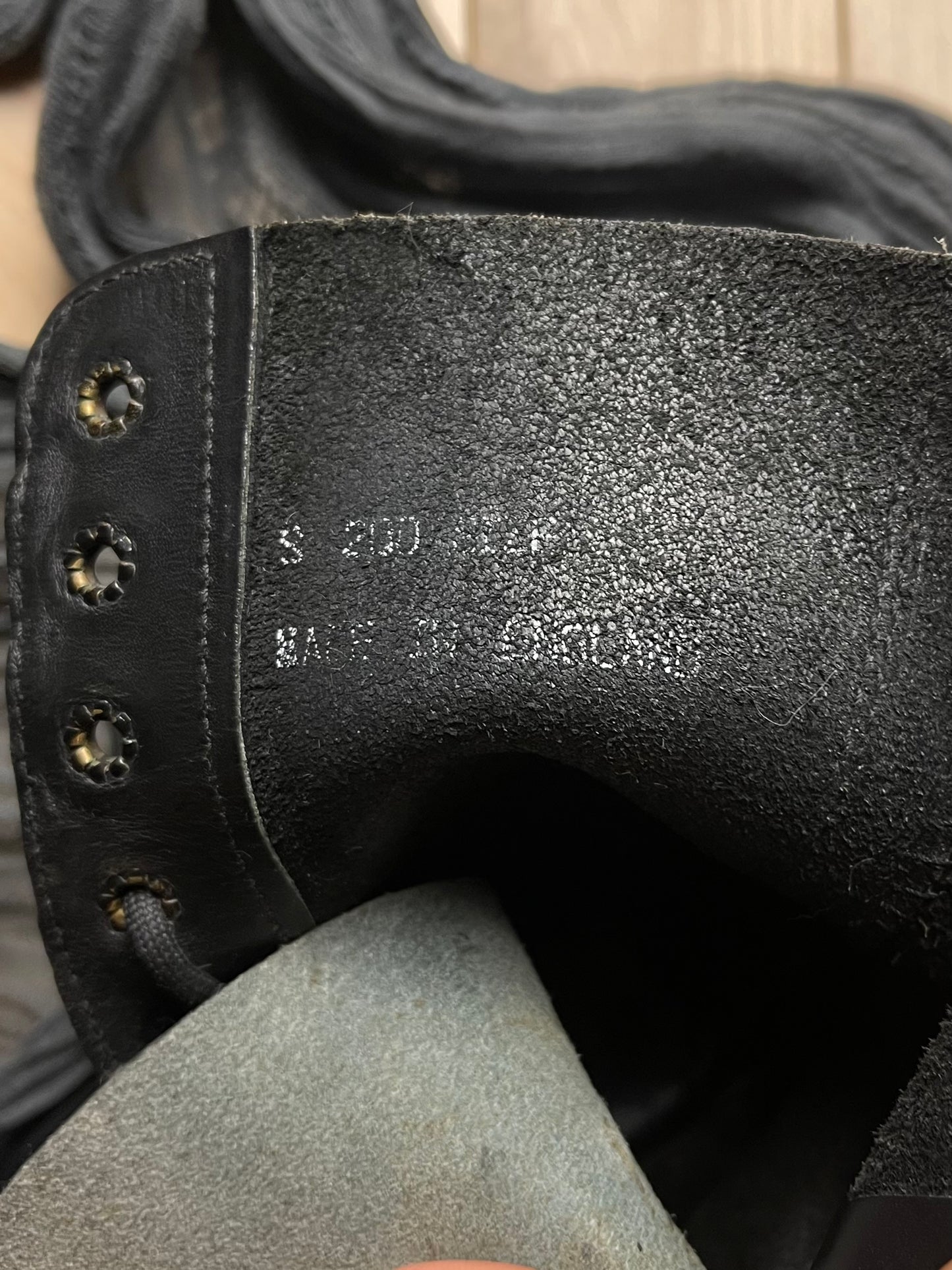 Vintage English Steel Toe Leather Combat Boots