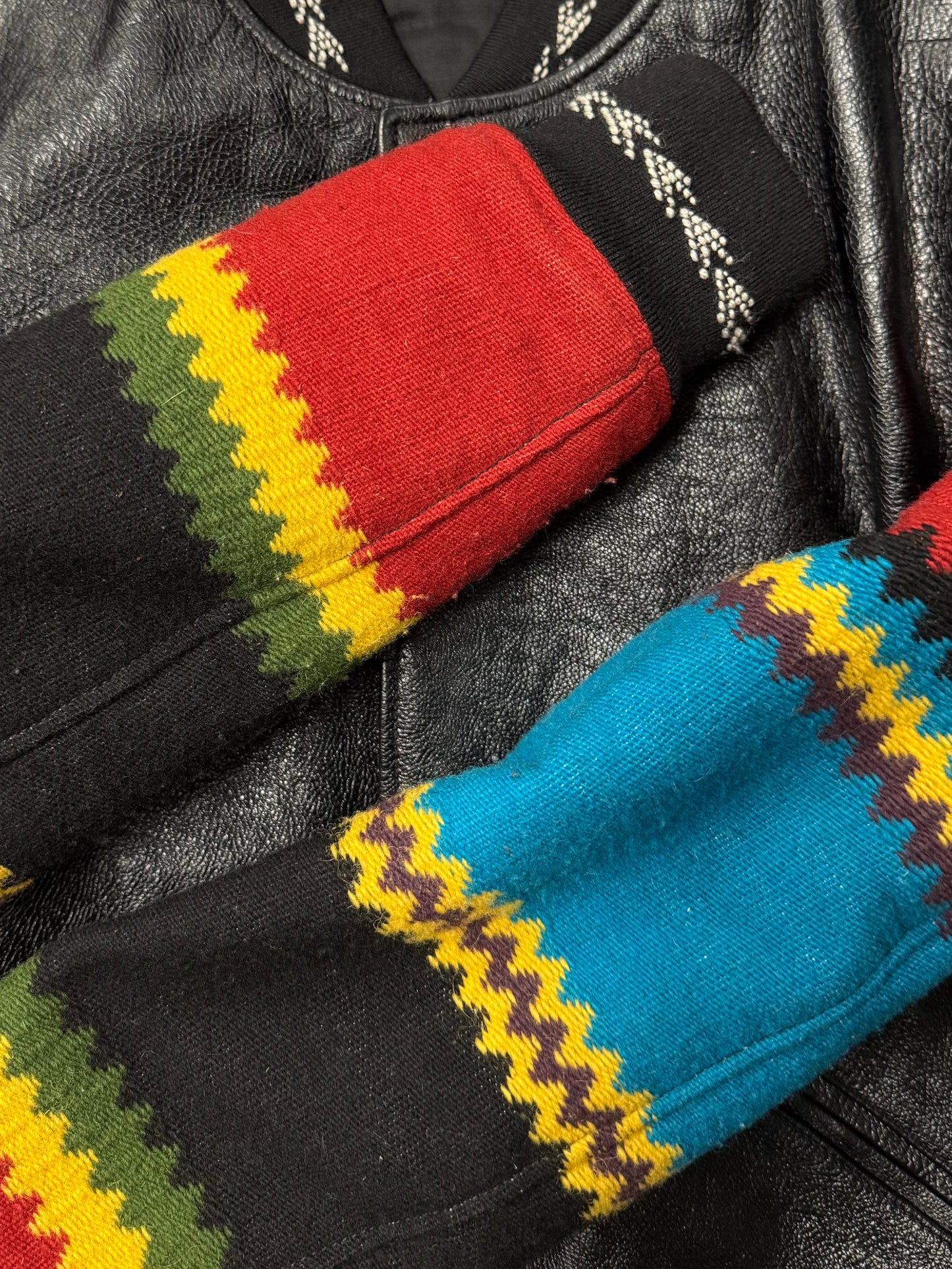 2017 Saint Laurent ‘Ikarus’ Leather Teddy Jacket.