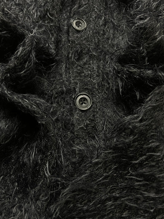 Tornado Mart Black Mohair Cardigan