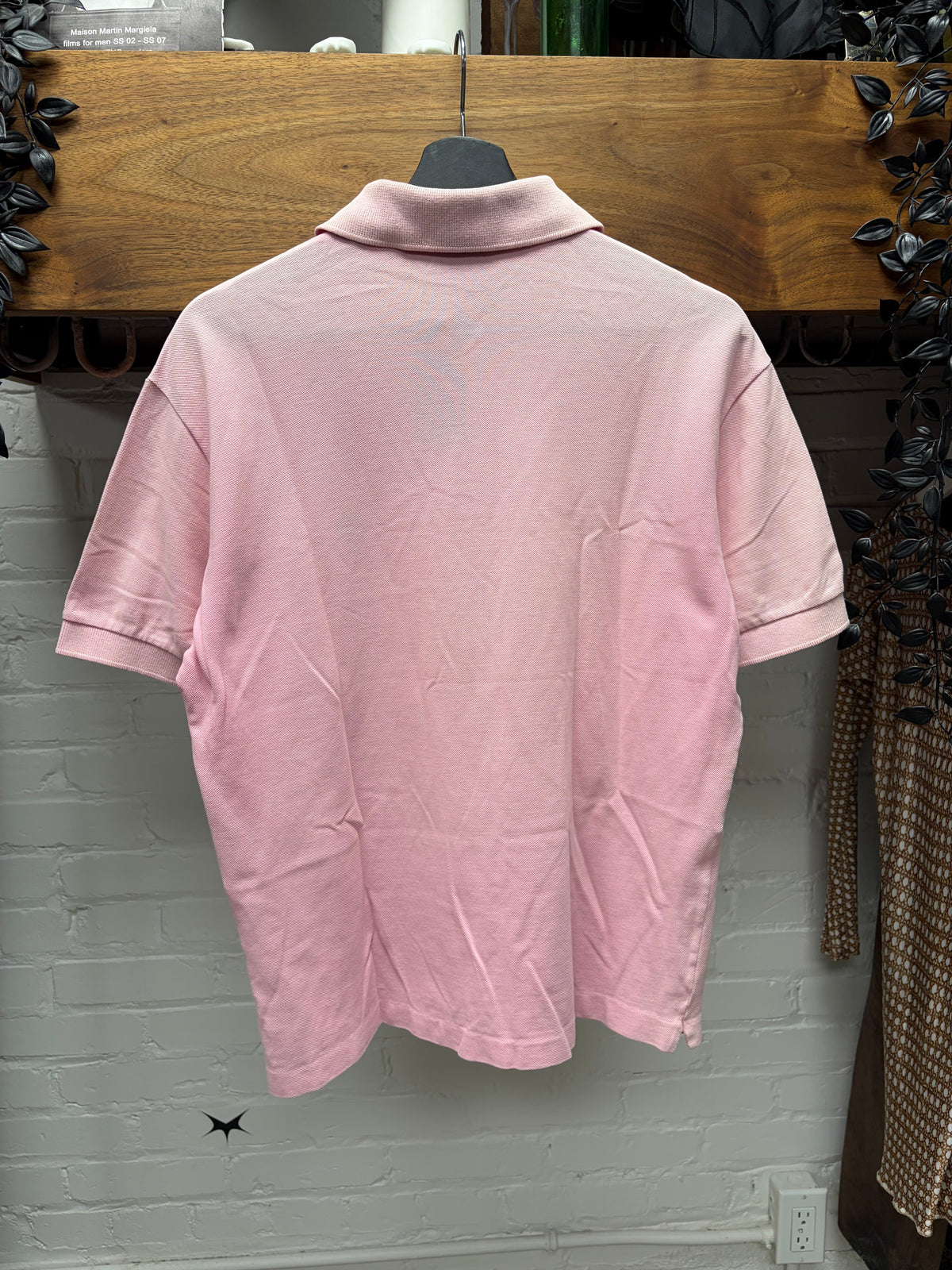 2000s Gucci Pink ‘Crest’ Embroidered Logo Polo