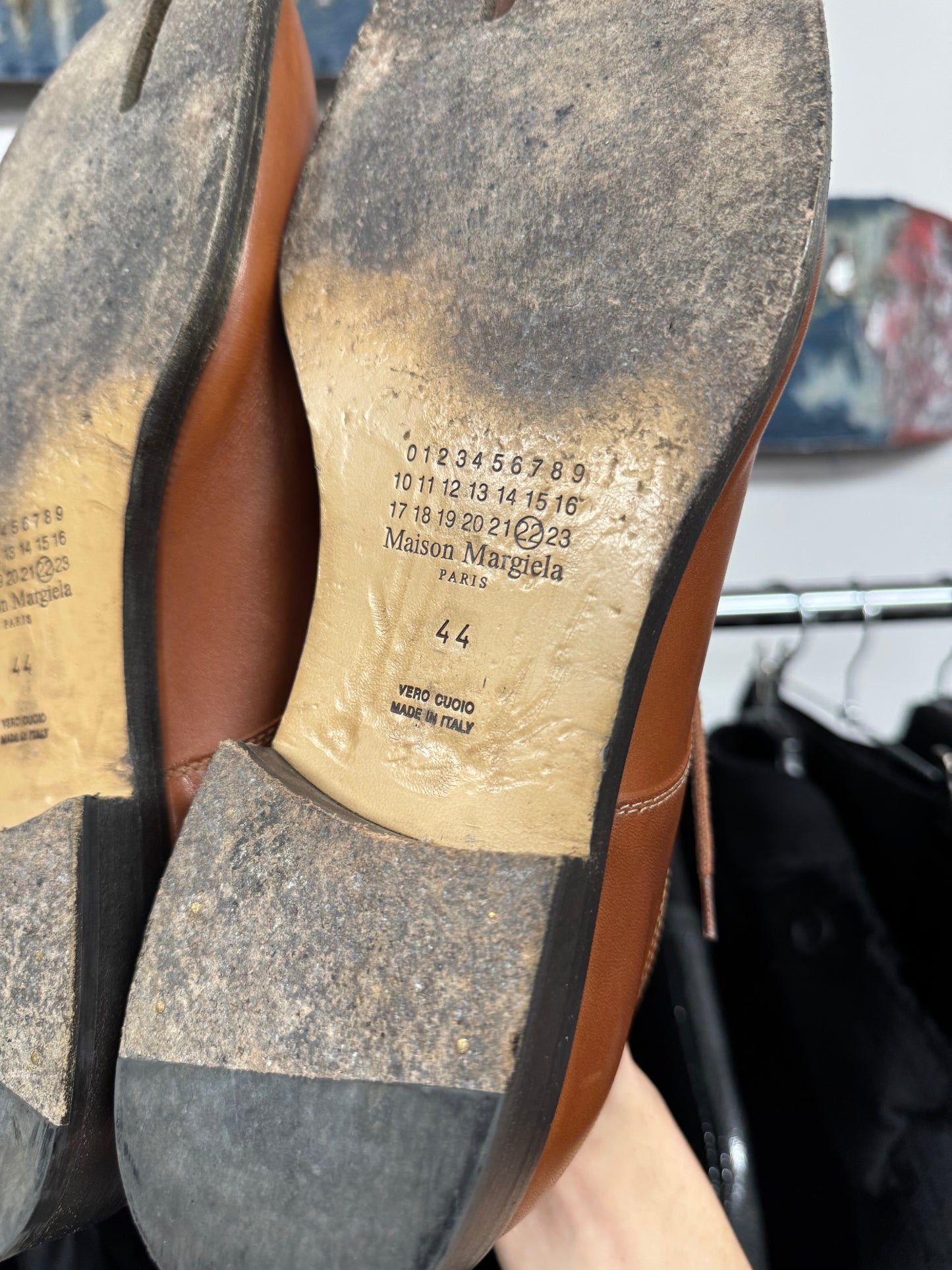 Maison Margiela ‘Tabi’ Split Toe Leather Lace-Up Derbies