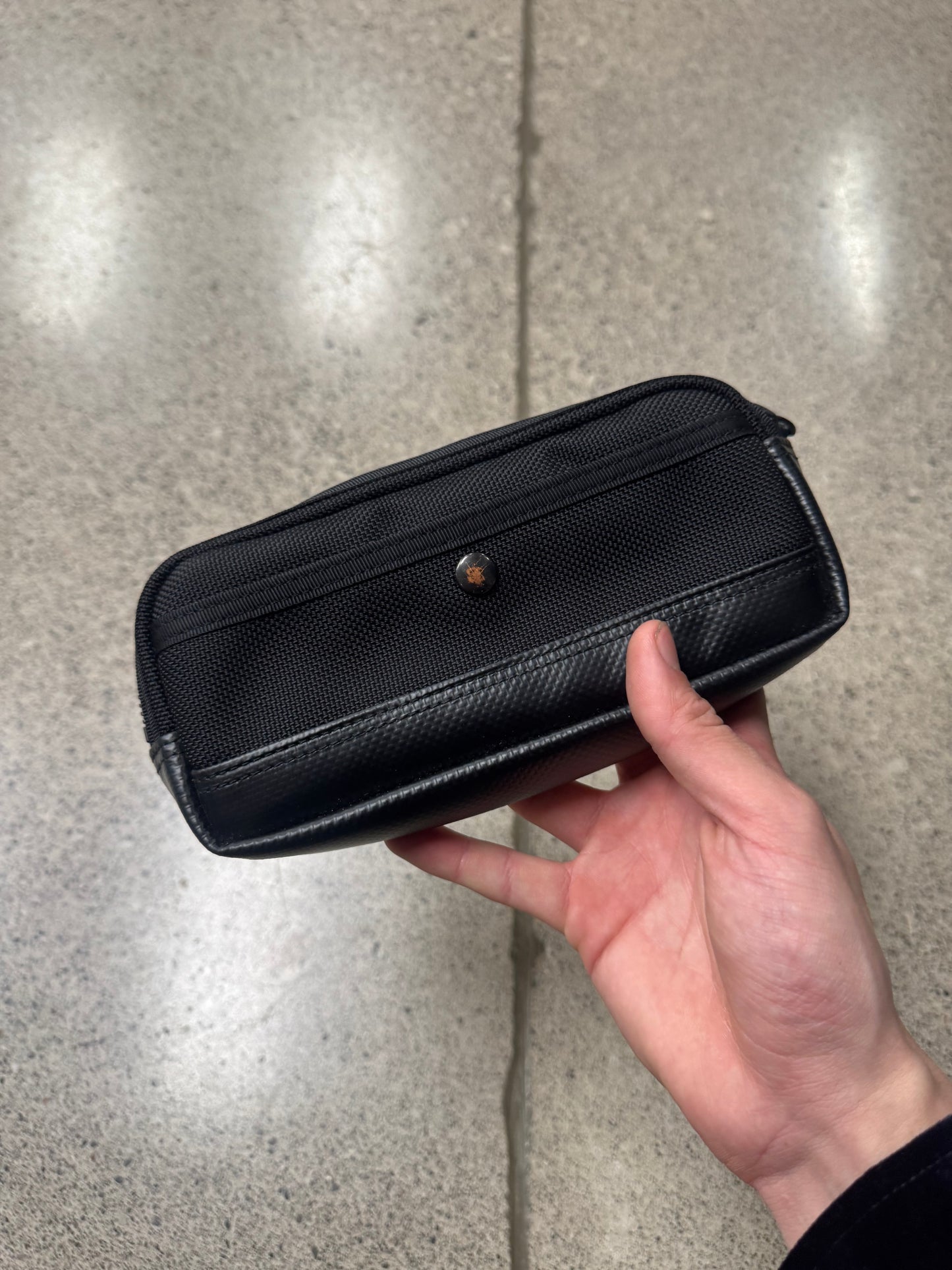Porter Leather ‘Heat’ Toiletries Travel Bag