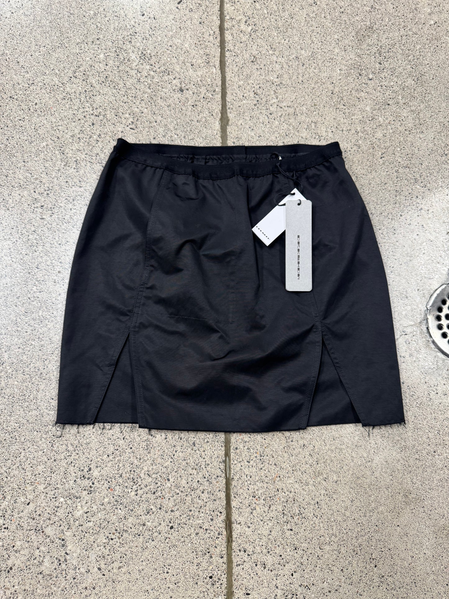 Rick Owens ‘Sacrmini’ Cutout Black Mini Skirt