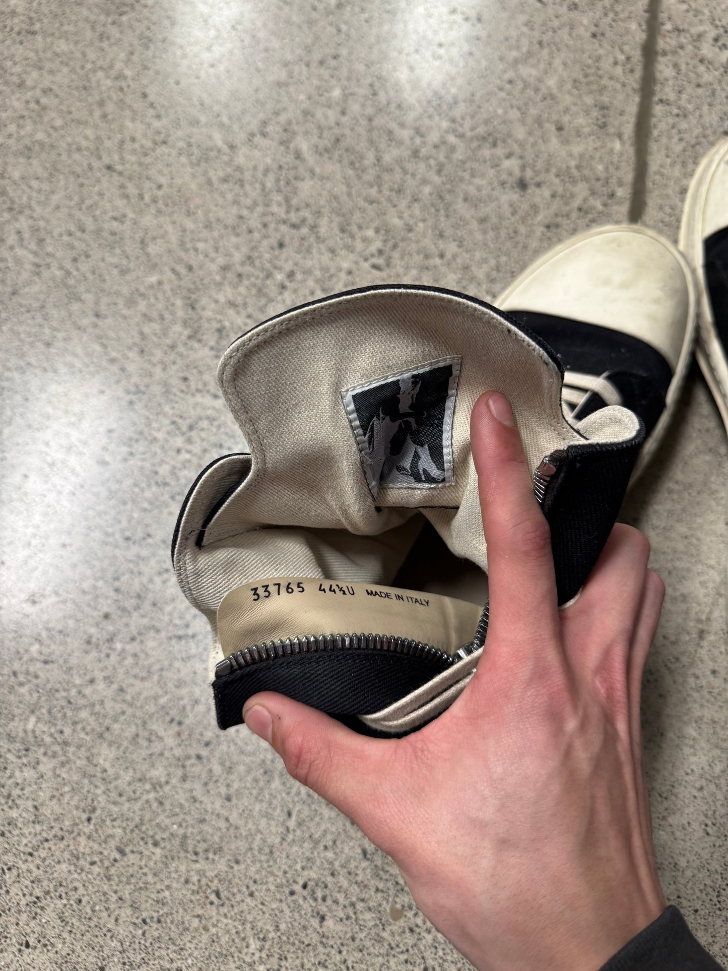 Rick Owens DRKSHDW Canvas Ramones