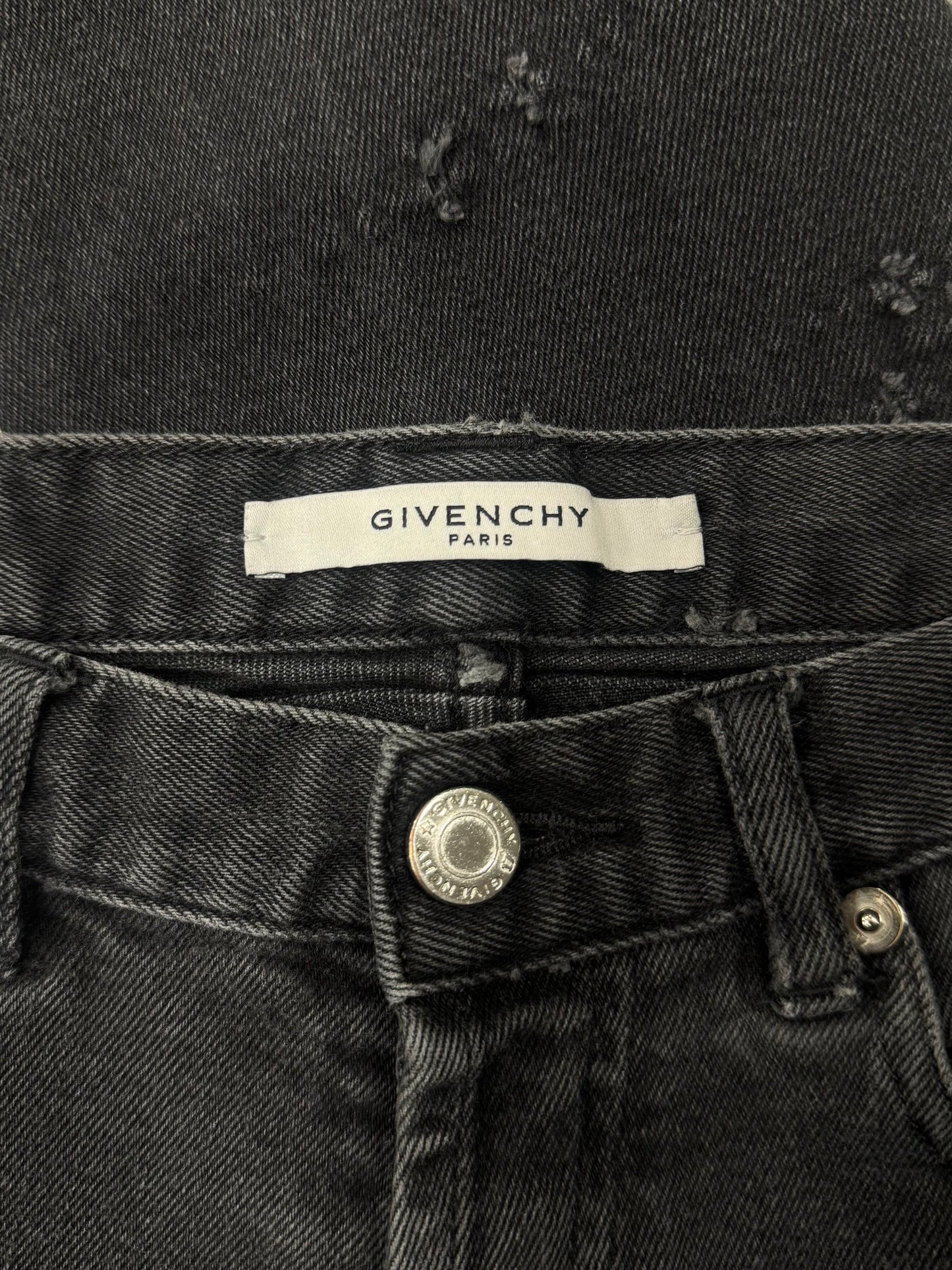 Givenchy ‘Thrash Distressed’ Black Skinny Jeans