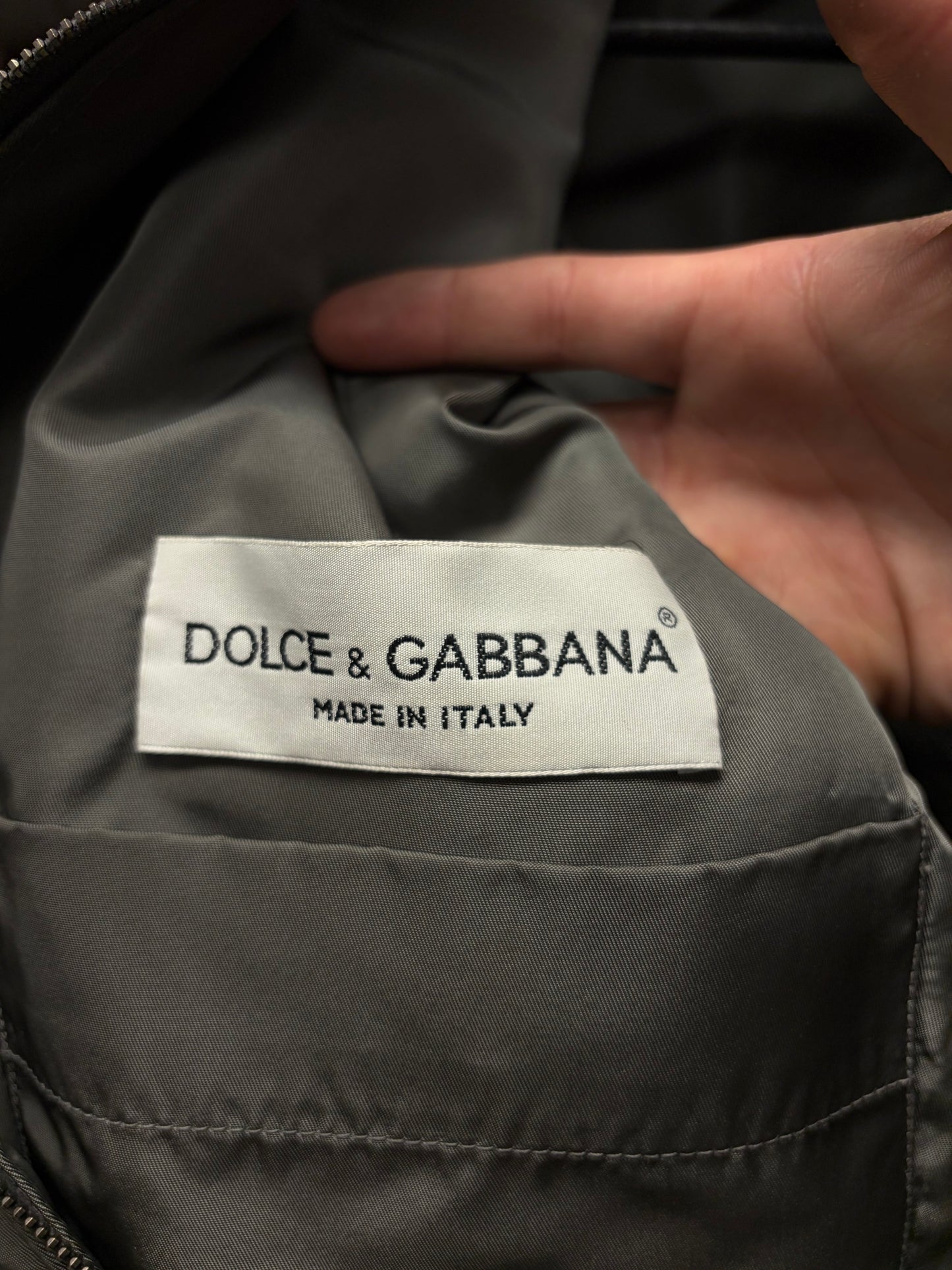 2000s Dolce & Gabbana Military Inspired Quilted Zip-Up Jacket