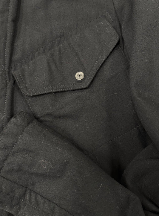 AW2011 Julius ‘Serge’ Black Nylon Long Coat