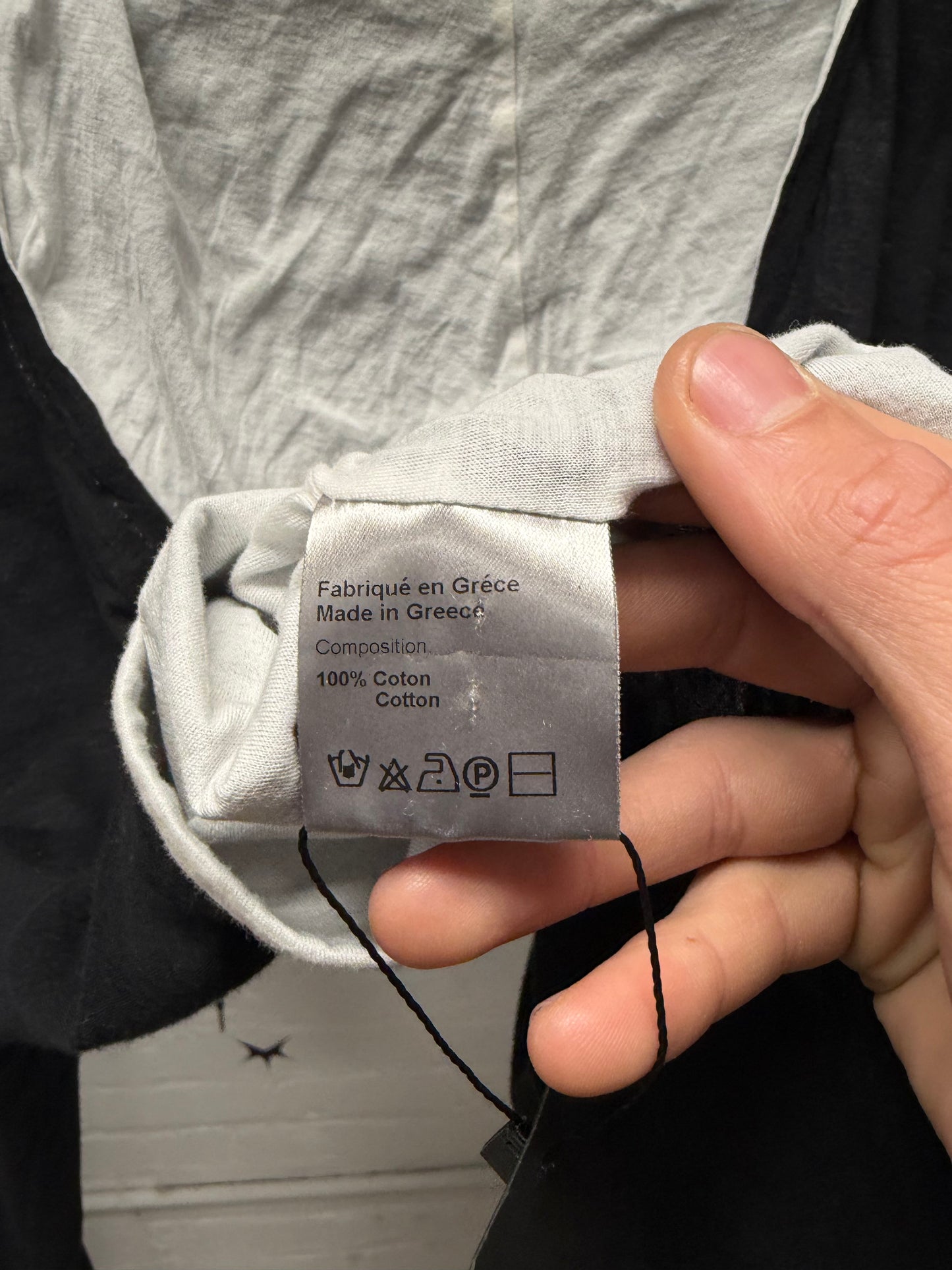 Dior Homme Low Collar Layered Cotton Hoodie