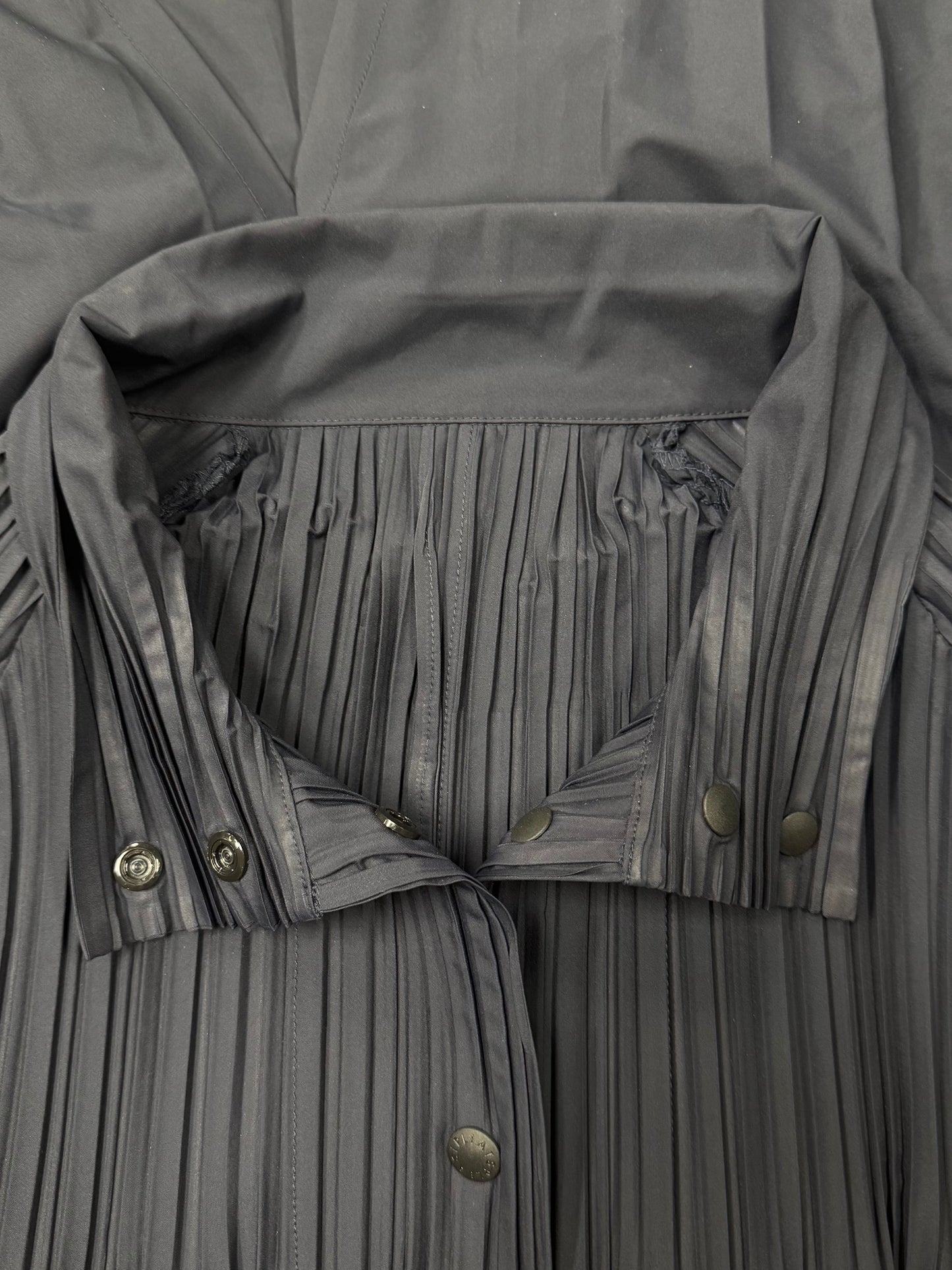 Issey Miyake ‘Pleats Please’ Navy Blue Pleated Windbreaker
