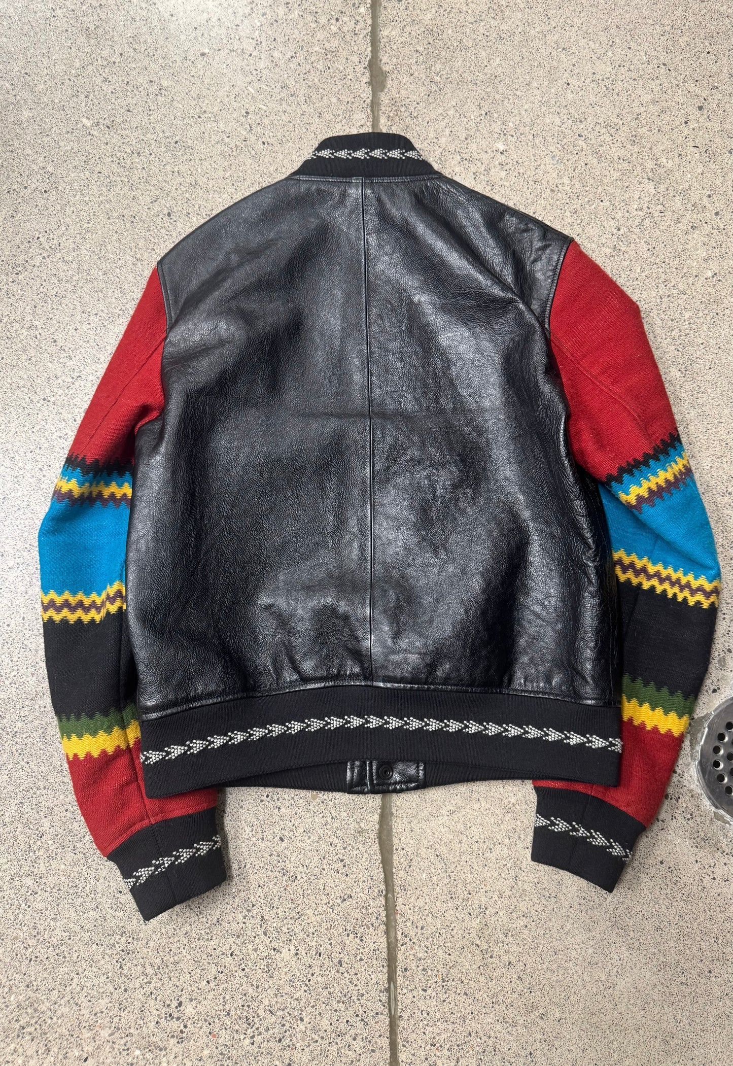 2017 Saint Laurent ‘Ikarus’ Leather Teddy Jacket.