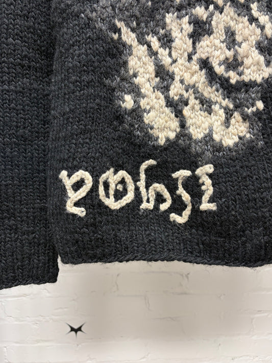 Yohji Yamamoto ‘Dog Knit’ Black Wool Sweater