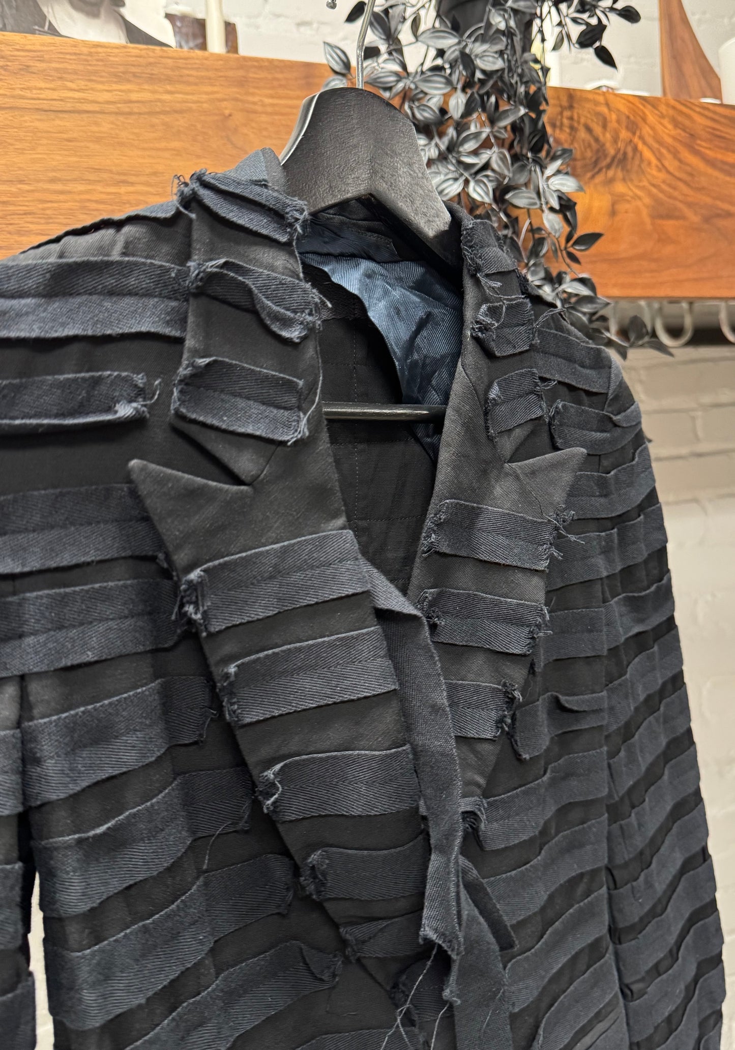 2010 Maison Margiela Line (1) Black Cotton ‘Bondage’ Blazer