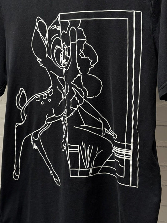 Givenchy by Ricardo Tisci ‘Bambi’ Black/White Sketch Graphic T-Shirt