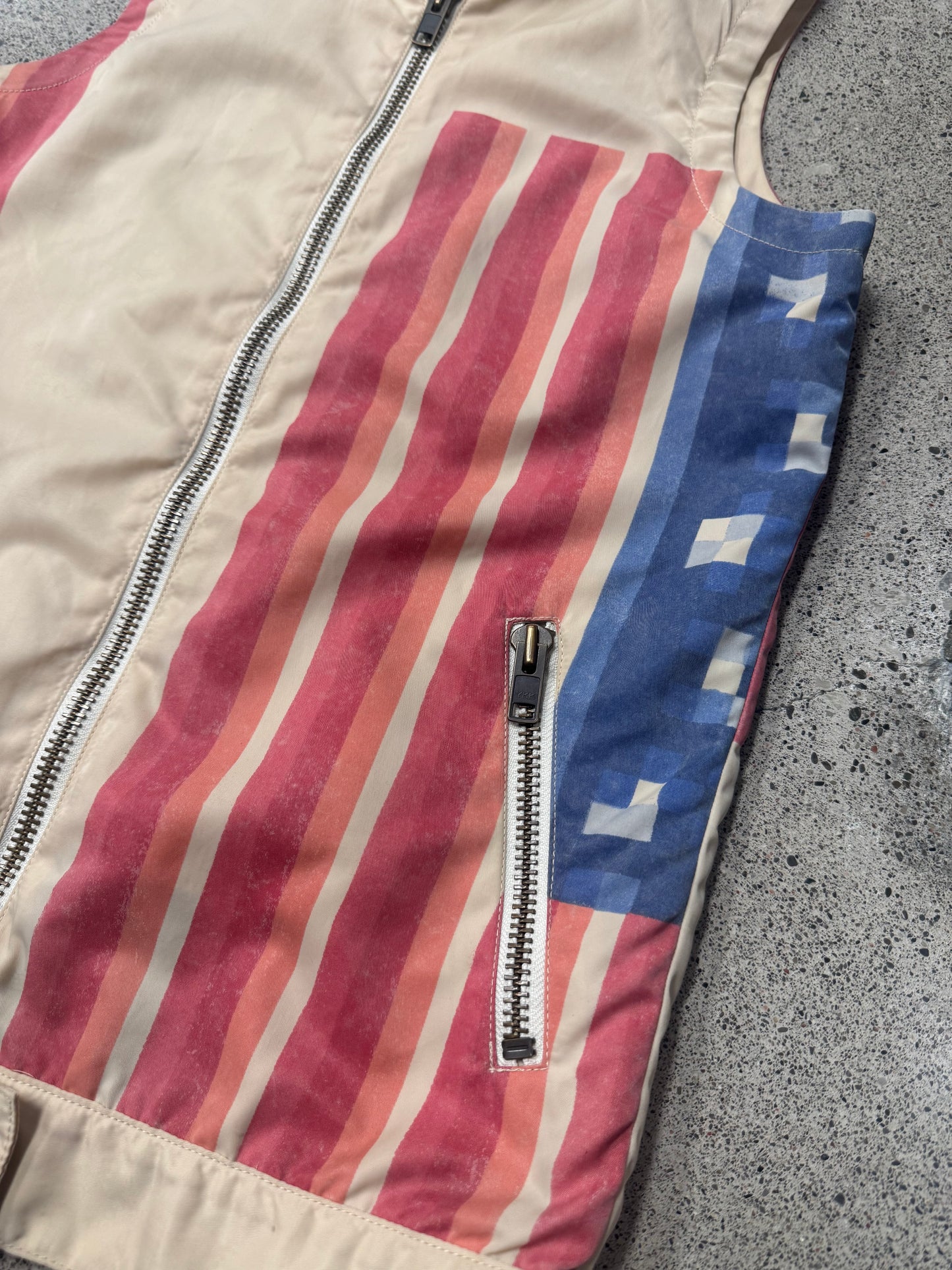 Beauty:Beast ‘Digital Americana’ Zip-Up Vest