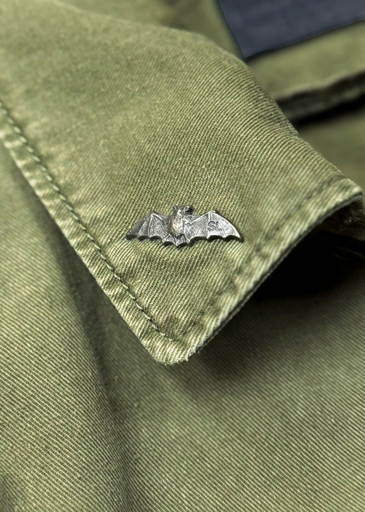 SS2019 Saint Laurent ‘Bat Pin’ Military Jacket