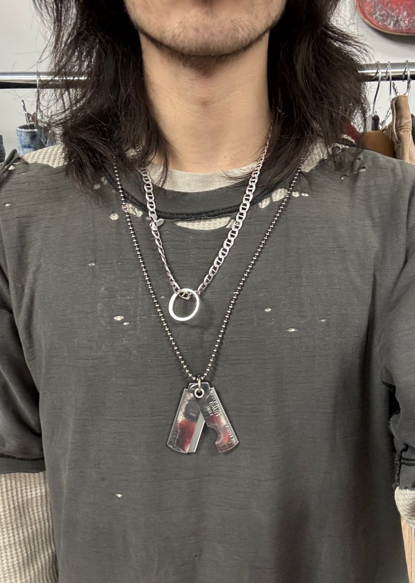 Carol Christian Poell ‘MM1914’ Razor Blade Necklace